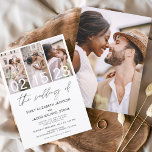 Einladung zum Hochzeitsfeiern in Schwarz-Weiß-Foto Flyer<br><div class="desc">Feiern Sie Ihre Liebe mit unserem Budget Black and White Foto Hochzeitsempfang. Diese elegante und erschwingliche Einladung erfasst die zeitlose Schönheit Ihrer Romantik in klassisch schwarz-weiß. Diese Einladung ist so konzipiert, dass sie jedem Budget Anzug verleiht, und kompromittiert nicht den Stil. Die einfache Schwarz-Weiß-Farbgestaltung verleiht dem Hotel ein Gefühl von...</div>