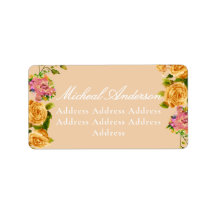 Einladung zum Hochzeitsfeiern mit Gold Rose Ribbon