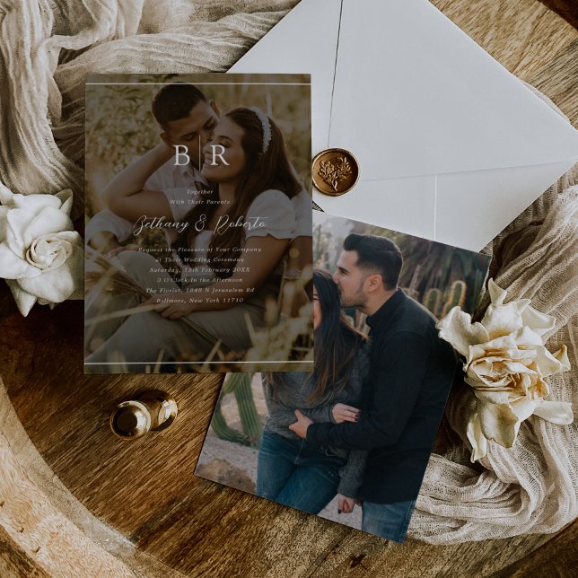 Einladung zum Hochzeitsfeiern mit Minimalistischem (Von Creator hochgeladen)