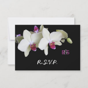 Einladung zum Hochzeitsfeiern mit oraler Orchidee