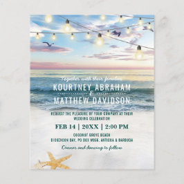 Einladung zum Hochzeitsfeiern mit Sternenfisch