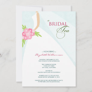Einladung zum Hochzeitskleid Bridal Tea (blau)