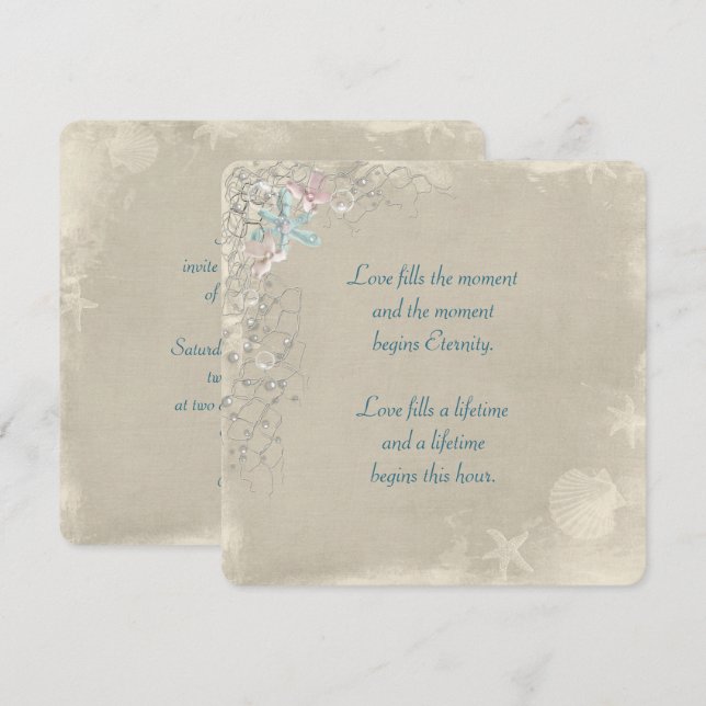 Einladung zum Hochzeitsnetz (Vorne/Hinten)