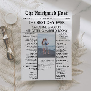 Einladung zum Hochzeitsprogramm