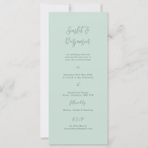 Einladung zum Hochzeitsschreiben, minimales Design