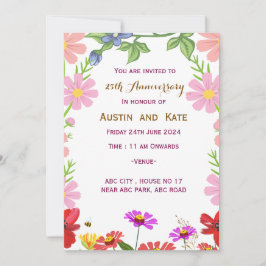 Einladung zum Hochzeitstag