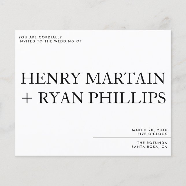 Einladung zum Hochzeitstag Flyer (Vorne)