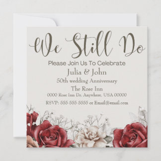 Einladung zum Hochzeitstag im neuen Jahrgang