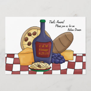 Einladung zum italienischen Abendessen