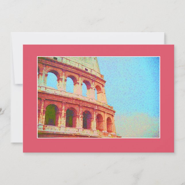 Einladung zum italienischen Abendessen - Kolosseum (Vorderseite)