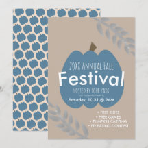 Einladung zum jährlichen Herbstfestival Pumpkin Br