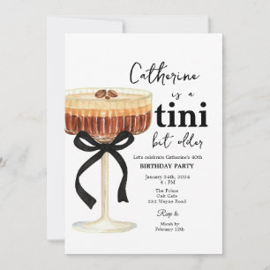 Einladung zum Kaffee-Cocktail-Geburtstag mit schwa