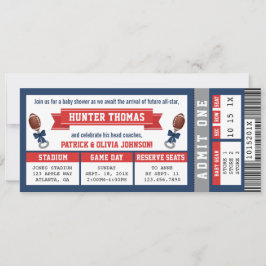 Einladung zum Kinderspielhaus, blau, rot