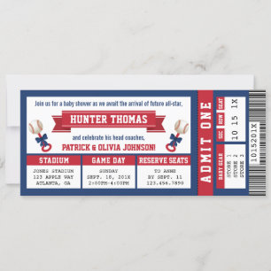 Einladung zum Kinderspielhaus, blau, rot