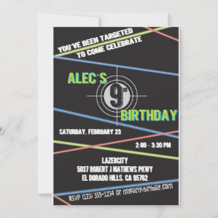 Einladung zum Laser Tag Birthday