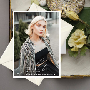 Einladung zum lässigen Schreiben von Graduate 2 Fo