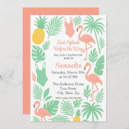 Einladung zum letzten tropischen Junggeselinnen-Ab