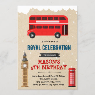 Einladung zum Londoner BusGeburtstag