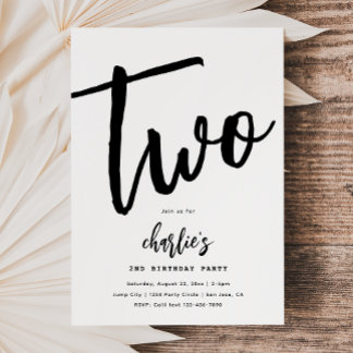 Einladung zum Minimalistischen Geburtstag | Einfac