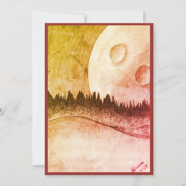 Einladung zum Mond und Planeten (Vorderseite)