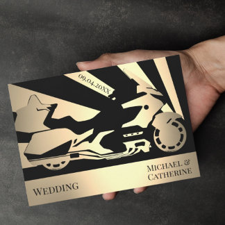 Einladung zum Motorrad-Hochzeitstag