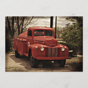 Einladung zum Old Red Fire Truck
