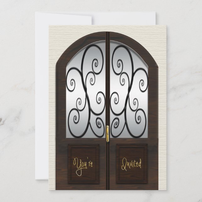 Einladung zum Open House - Extravagante Doppeltür (Vorderseite)