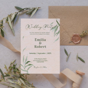 Einladung zum Papierhandwerk "Dusty Green Foliage