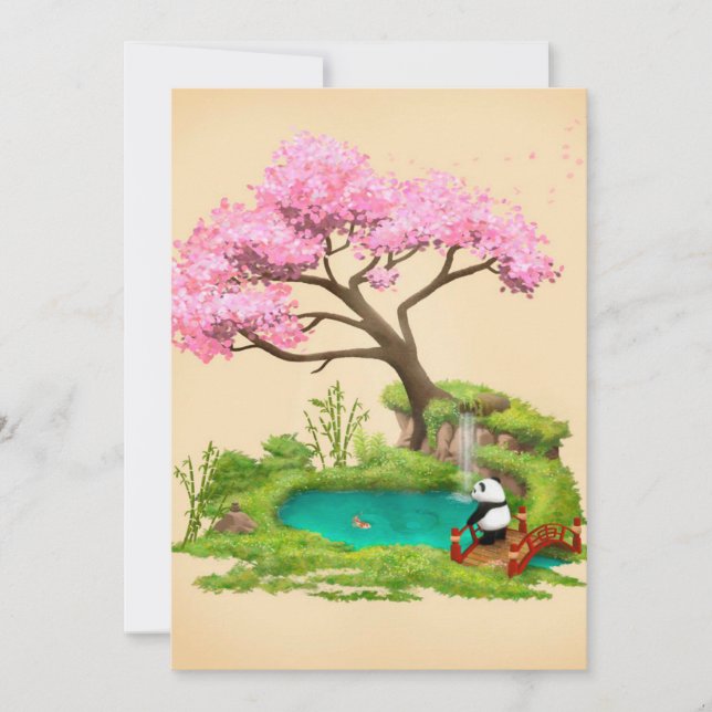 Einladung zum Party | Panda Lover | Bear Panda (Vorderseite)