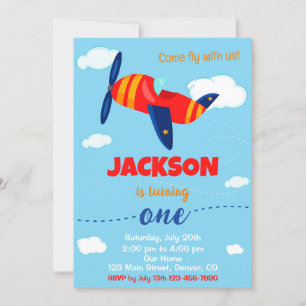 Einladung zum Party zum Geburtstag des Flugzeugs
