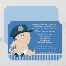 Einladung zum Polizist-Polizeibeamten Ticket Baby