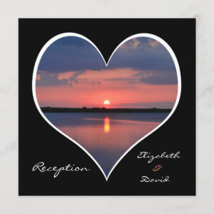 Einladung zum Post-Wedding-Reception - Herz Sonnen