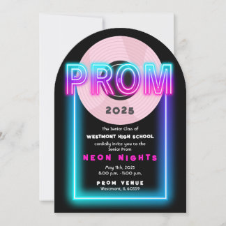Einladung zum Prom-Thema 80