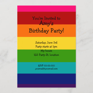 Einladung zum Rainbow-Geburtstag