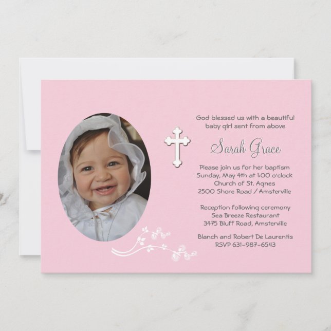 Einladung zum religiösen Foto (Vorderseite)