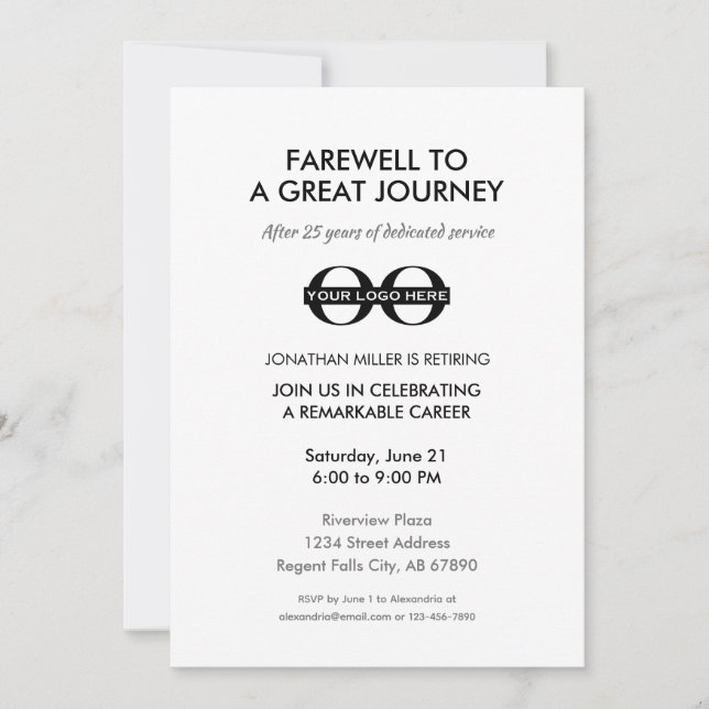 Einladung zum Renten von Unternehmen (Vorderseite)