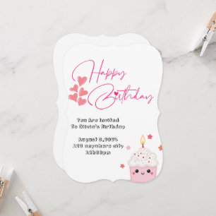 Einladung zum rosa Design vor einem Jahr
