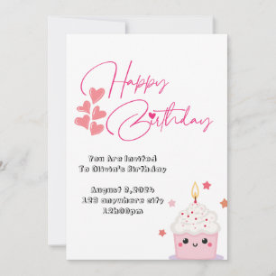 Einladung zum rosa Design vor einem Jahr