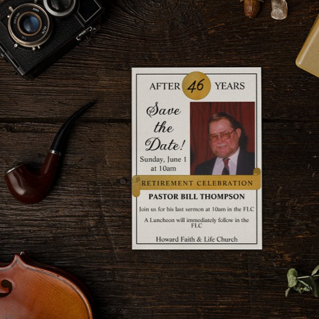 Einladung zum Ruhestand Save the Date Foto (Von Creator hochgeladen)