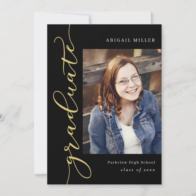 Einladung zum Schreiben eines bearbeitbaren Abschl (Vorderseite)