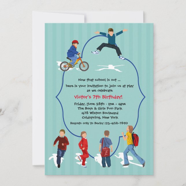 Einladung zum Schuljahr (Vorderseite)