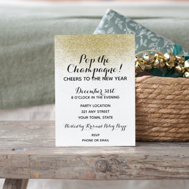 Einladung zum Schwarzen und Gold Neujahr (Von Creator hochgeladen)