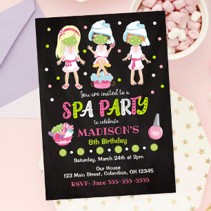 Einladung zum Spa-Party-Geburtstag