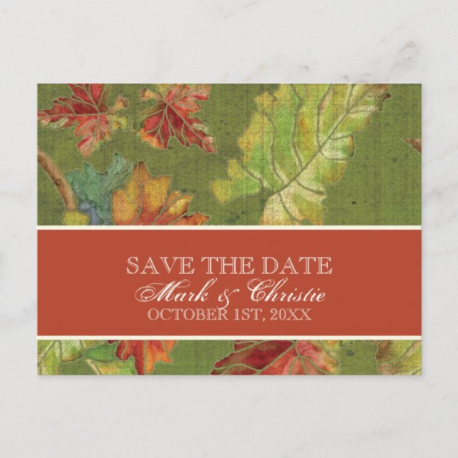 Einladung zum Speichern des Datums Herbst-Traubenb (Vorderseite)
