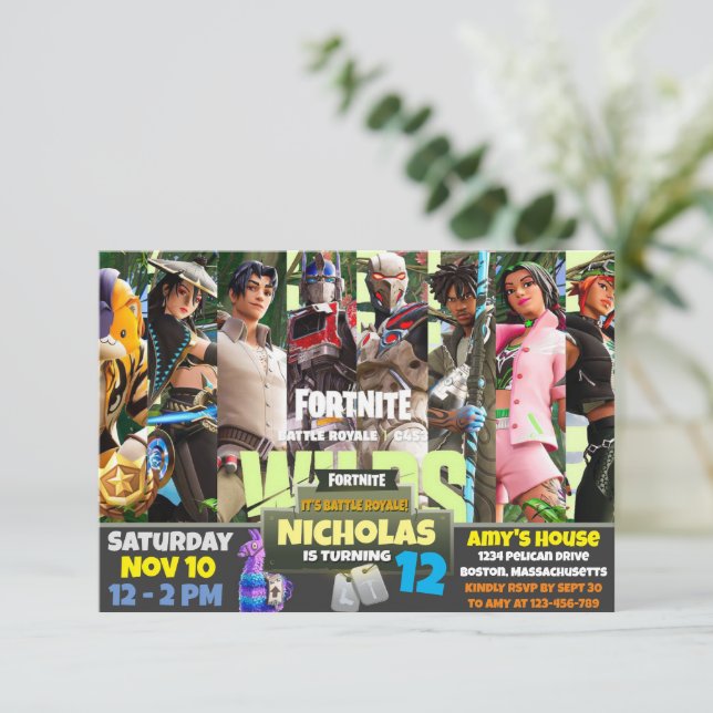 Einladung zum Spiel (Stehend Vorderseite)