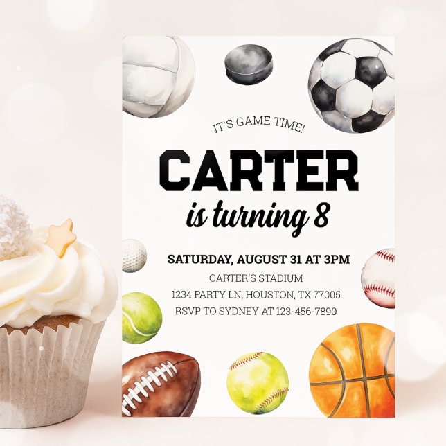 Einladung zum Sport zum Geburtstag (Von Creator hochgeladen)