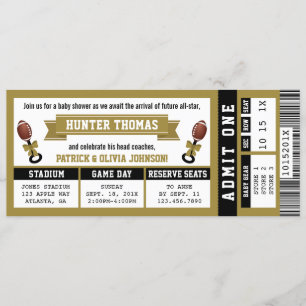 Einladung zum Sportzeitraum Baby Shower, Black, Go