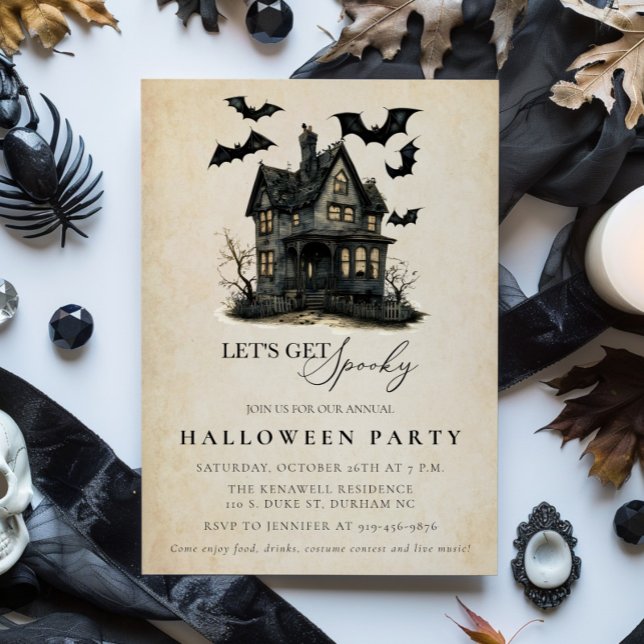 Einladung zum Spuk Halloween-Party (Haunted House Annual Halloween Invitation)