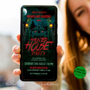 Einladung zum Spuk House Digital Halloween-Party