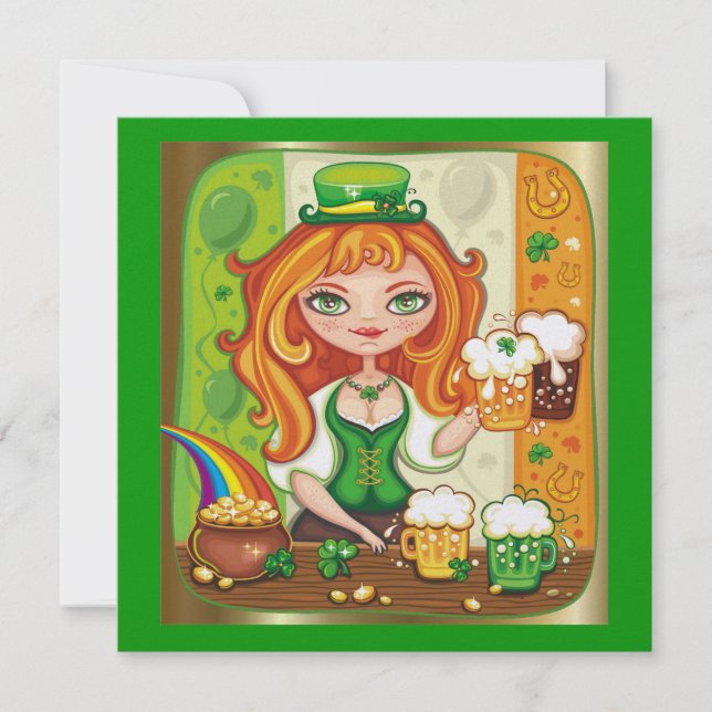 Einladung zum St. Patrick's Day (Vorderseite)